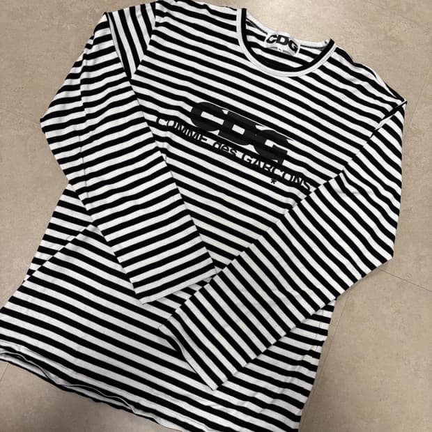 [XL] CDG 스트라이프티