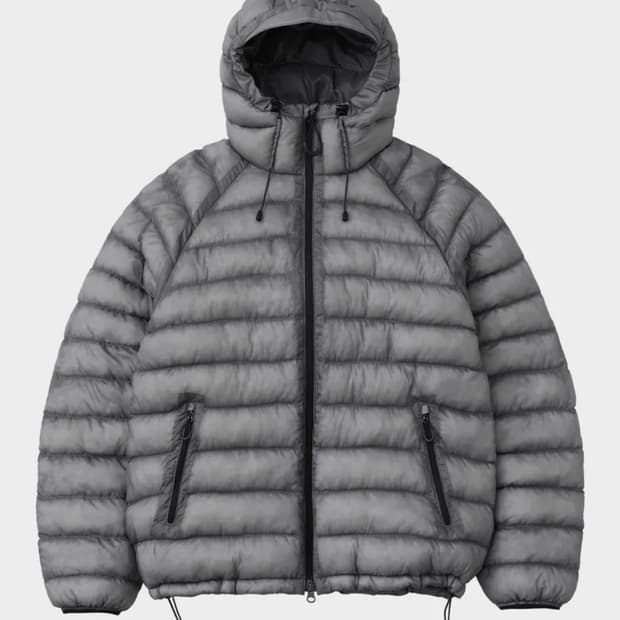 [L] 수아레 라이트 시어쉘 패딩 점퍼 그레이
