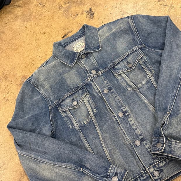 [정품/XXL] 폴로 랄프로렌 데님 자켓 청자켓 b18