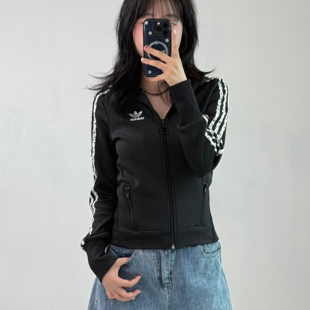 아디다스 테이프 후드 져지
