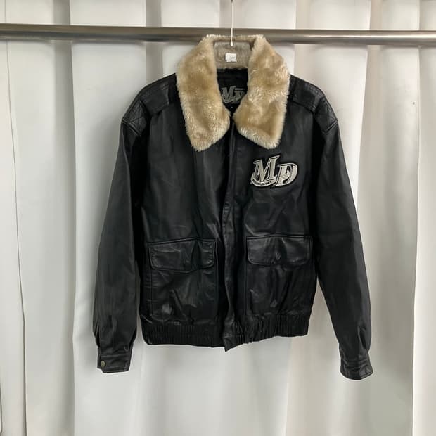 JPN VTG 빈티지 소가죽 G-1 봄버 자켓 M