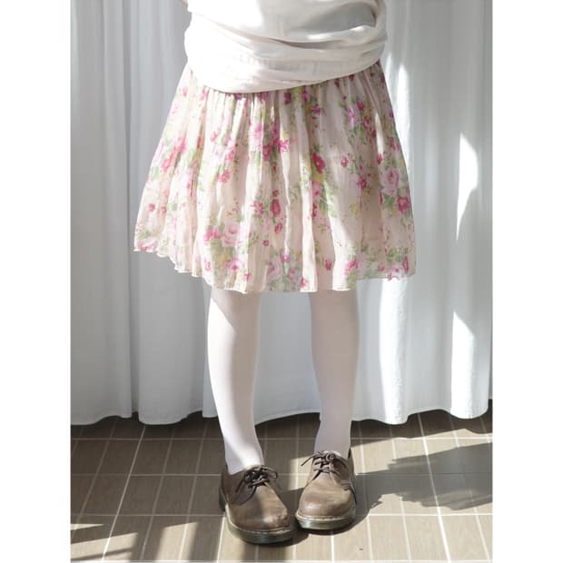 Clef de sol flower skirt
