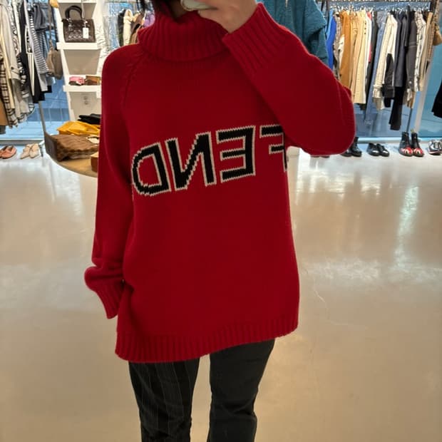 Vintage Fendi Turtleneck Wool Knit