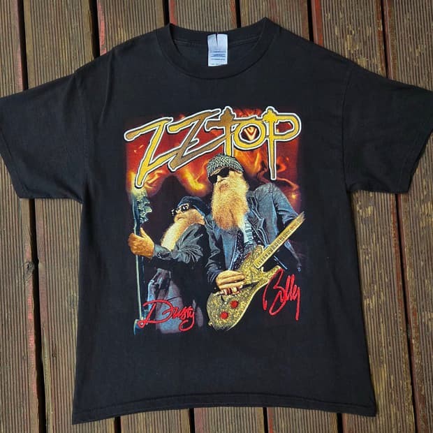 록 밴드 ZZ TOP 반팔티