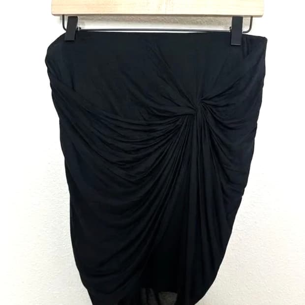 헬무트랭 twist mini jersey skirt