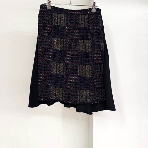 3.1필립 림 멀티 토날 트위드라익 패턴 스커트