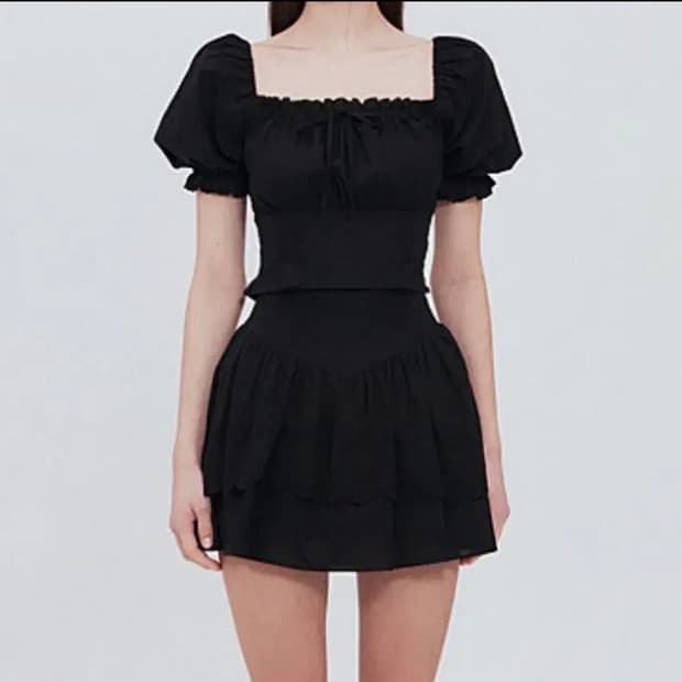 낫유어로즈 Sarah blouse(black) M