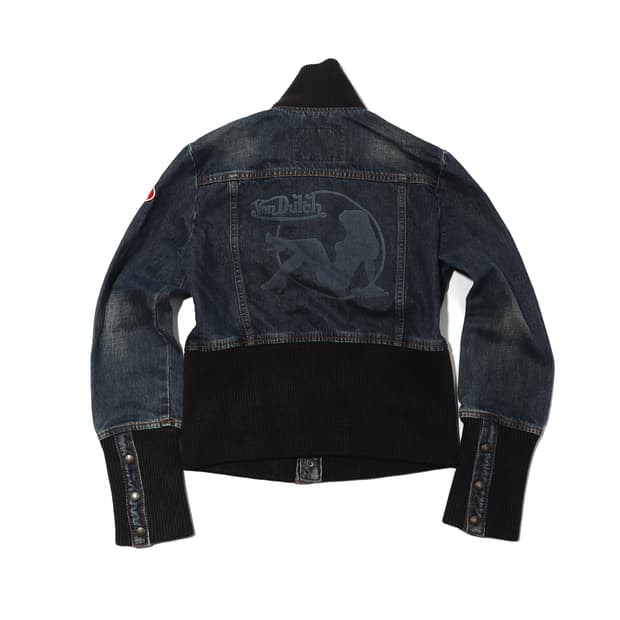 VON DUTCH 데님 프린팅 점퍼 size S