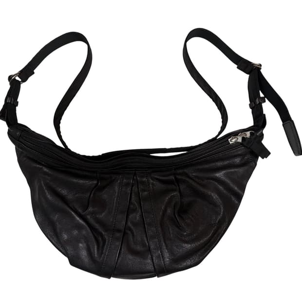 폴리테루 x 월스와일무브먼트 카프백 레더 블랙