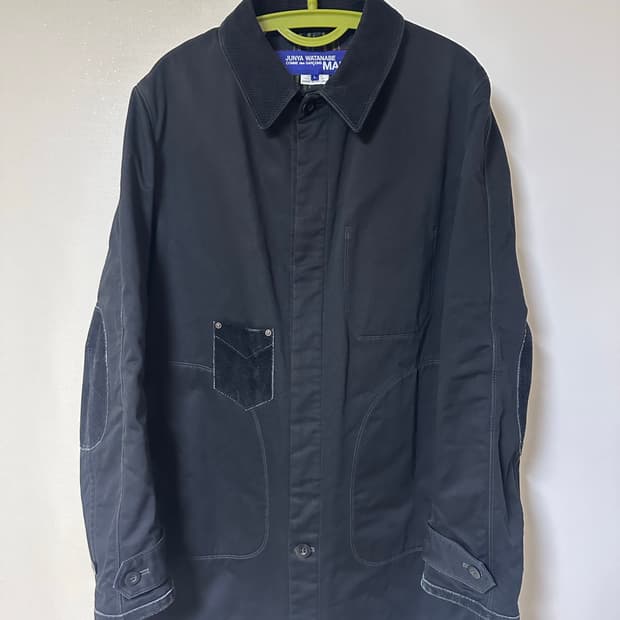 준야와타나베 맨 스웨이드 패치 코트 L