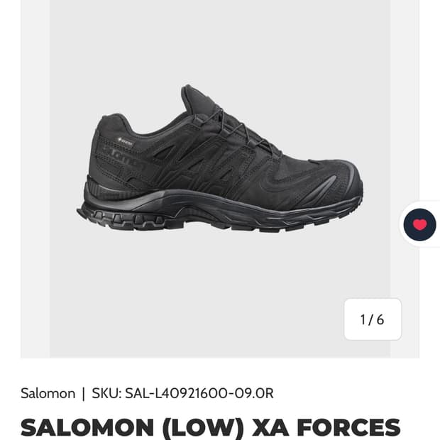 salomon xa forces gtx low black 280