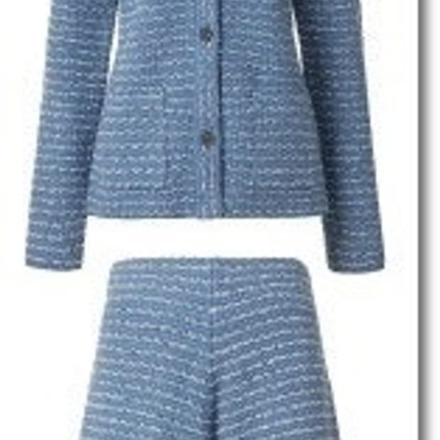 세인트존 2021블루라벨 트위드 니트 가디건 와이드 팬츠 셋업 M사이즈