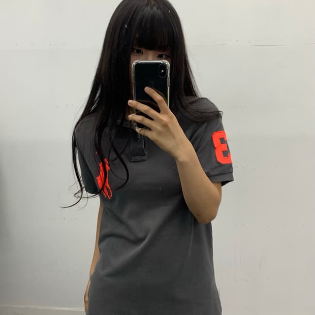 폴로 랄프로렌 빅포니 카라티 그레이 레드