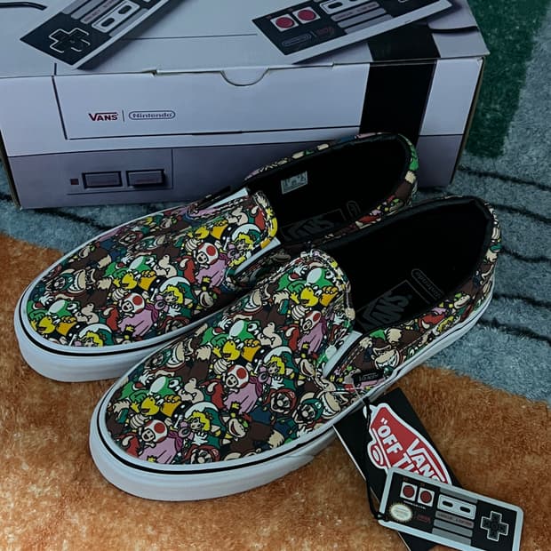 반스 x 닌텐도 마리오 슬립온