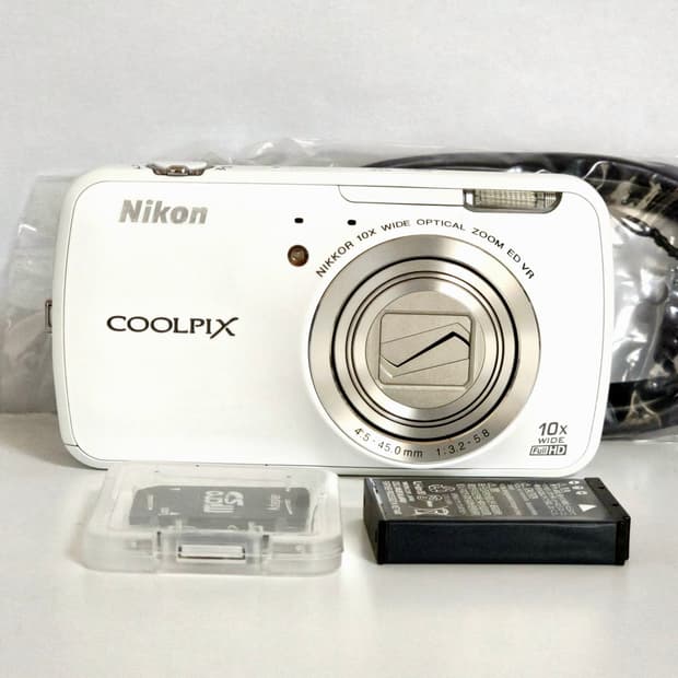 (미품급/작례O) 니콘 쿨픽스 s800c 디지털카메라 화이트