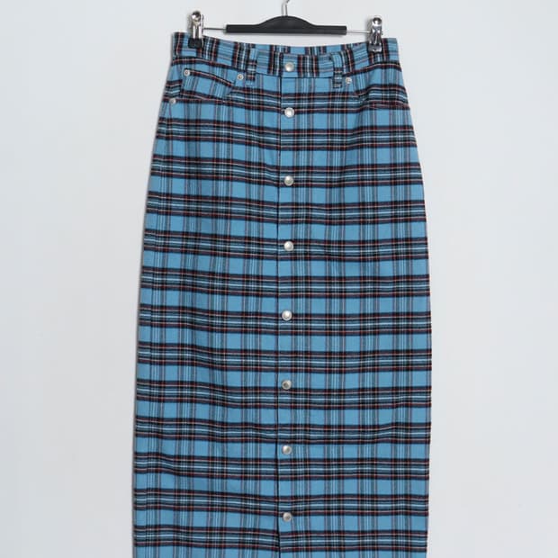 X-girl Check Narrow Skirt (26)