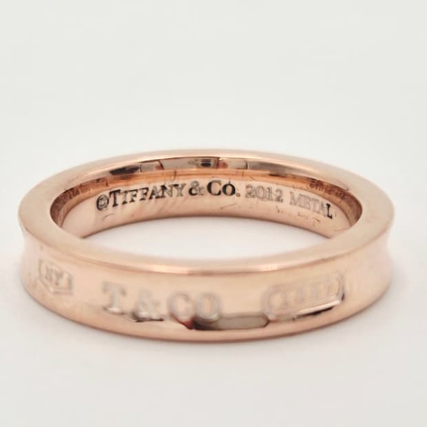 티파니앤코 네로우 1837 루베이도 메탈 반지 K9호