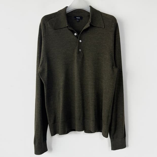 띠어리 23 리갈 울 폴로 롱슬리브