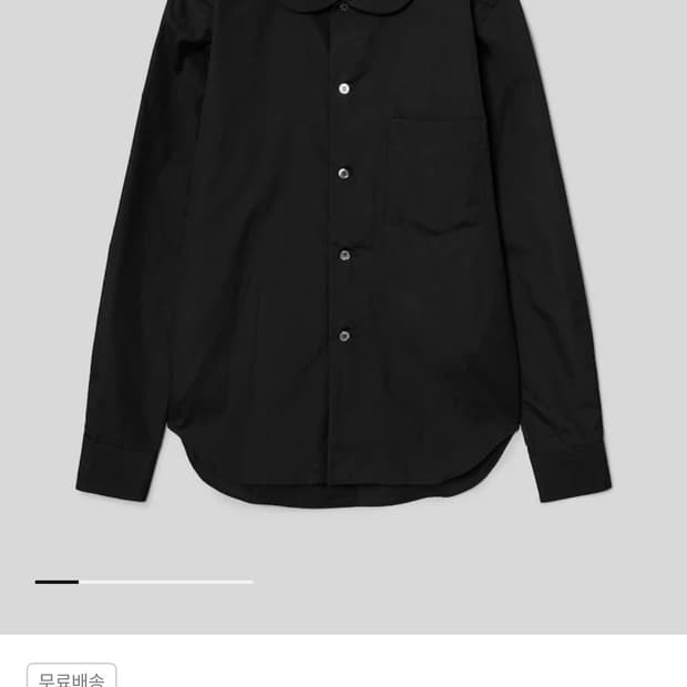 Comme des garcons black 라운드카라셔츠 L
