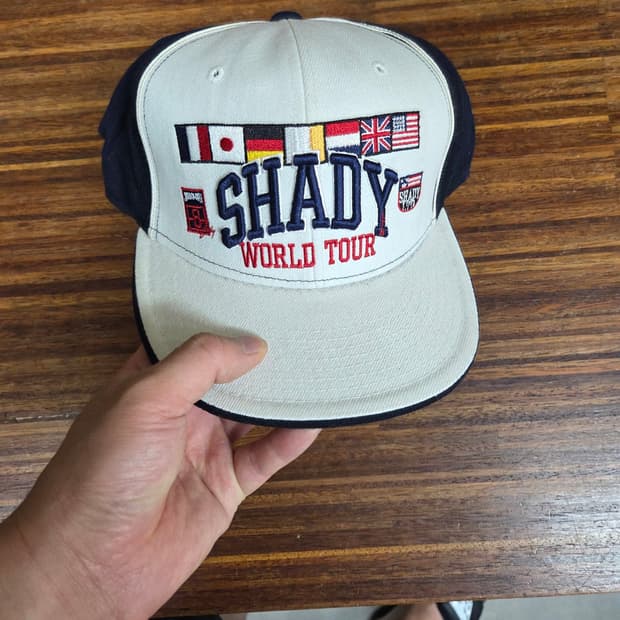 Shady 에미넴 원드 투어 빈티지 스냅백 모자 59cm