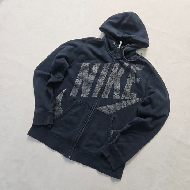 L 나이키 빅로고 후드집업 0320Y
