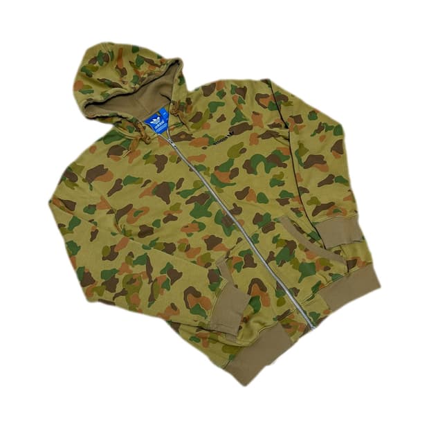 아디다스 카모 기모 후드집업