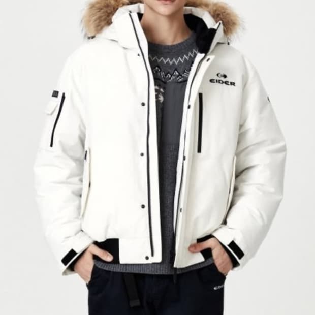 아이더 스투키 구스 숏패딩