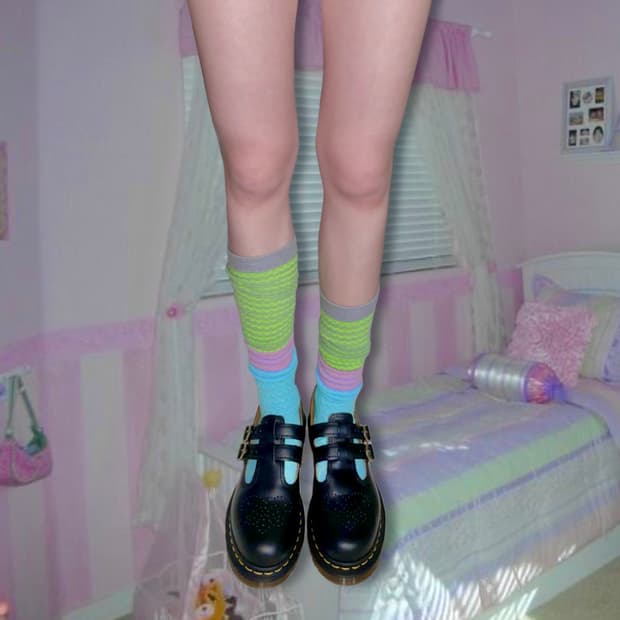 Jacquard over the knee socks 자카드 니삭스