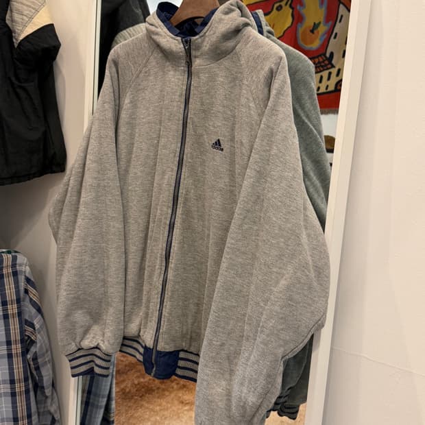 90s Adidas 아디다스 올드스쿨 스펠아웃 리버서블 자켓