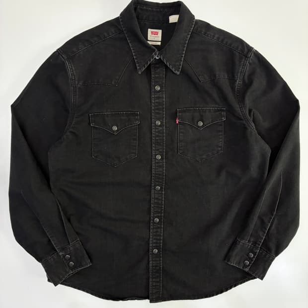 Levi's 리바이스 흑청데님 웨스턴 셔츠