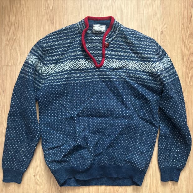 몽골 스타일 니트