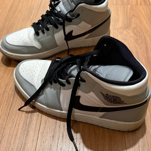 에어조던1 미드 라이트 스모크 그레이 us10 (280~285) no