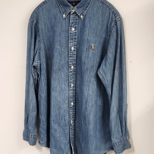폴로랄프로렌 데님셔츠 M