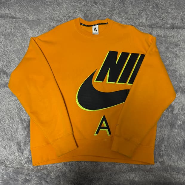 [XL] 나이키 x킴 존스 플리스 크루 써킷 오렌지