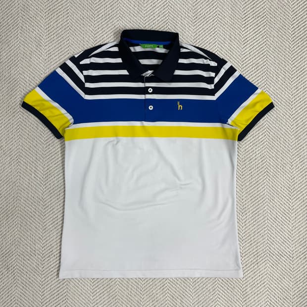 헤지스 골프 남성 105 사이즈 스트라이프 카라티