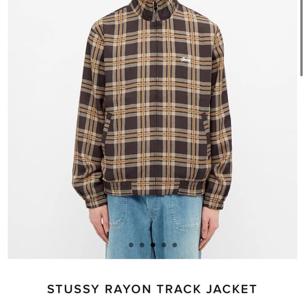 스투시 레이온 트랙자켓 XL