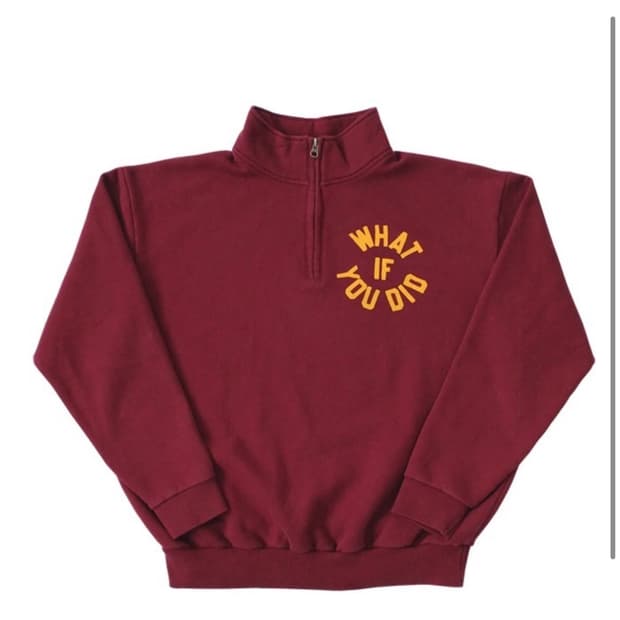 컬렉트피시스 하프집업 버건디 M