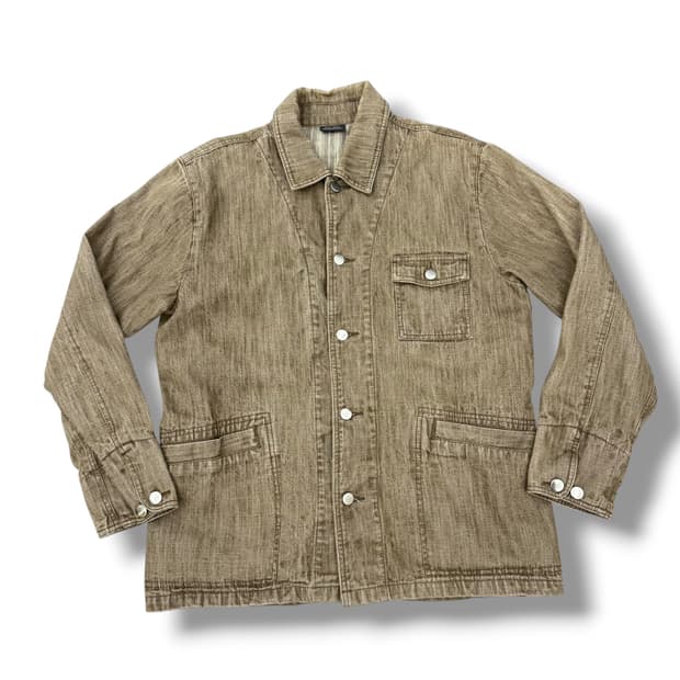 JPN 브라운 워싱 셔츠자켓