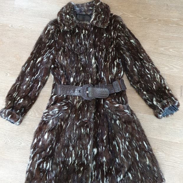 특가세일~flemington furs(정품)천연밍크 캐주얼 모피코트