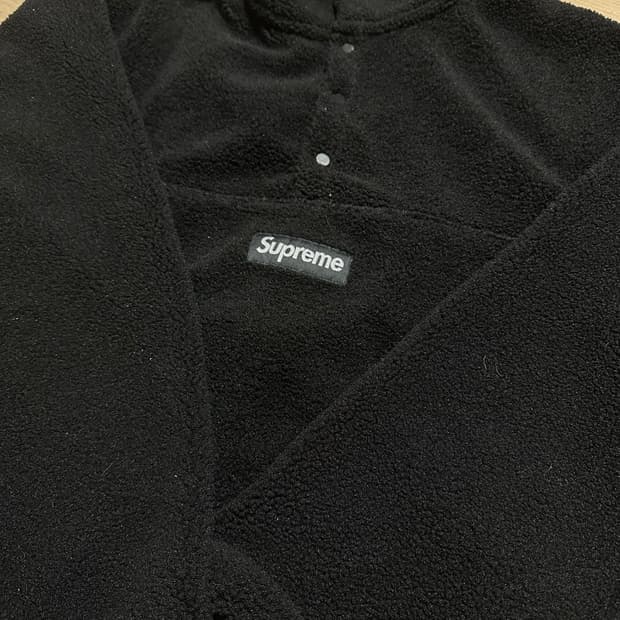 슈프림 풀오버 리버시블 후리스 M