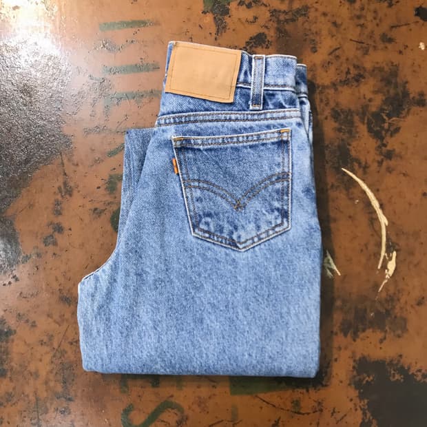 90s 리바이스 550 연청 데님 팬츠 허리 23 사이즈