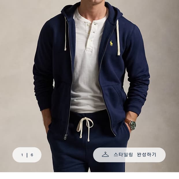 폴로 집업 네이비 구해용