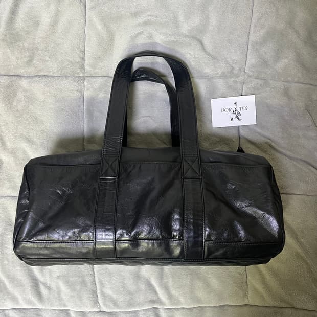 Porter 요시다 포터 레더 보스턴백 블랙