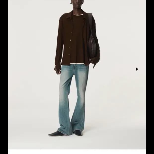 렉토 FLARE DENIM PANTS (VINTAGE BLUE)