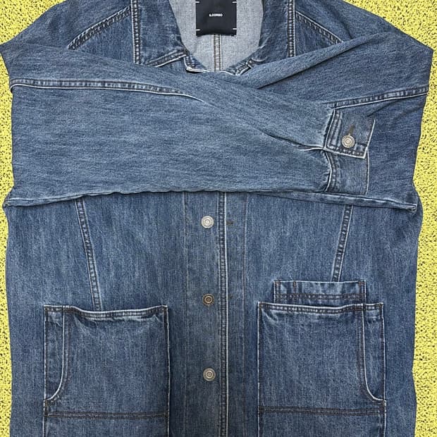 일꼬르소 데님 청자켓 100