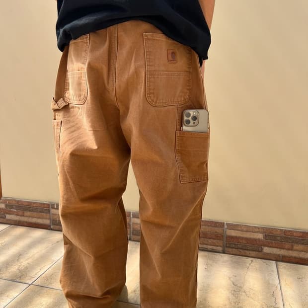 올드 칼하트 싱글니 카펜터 팬츠 B11BRN