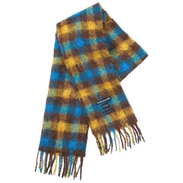 앤더슨벨 베네토 체크 머플러 