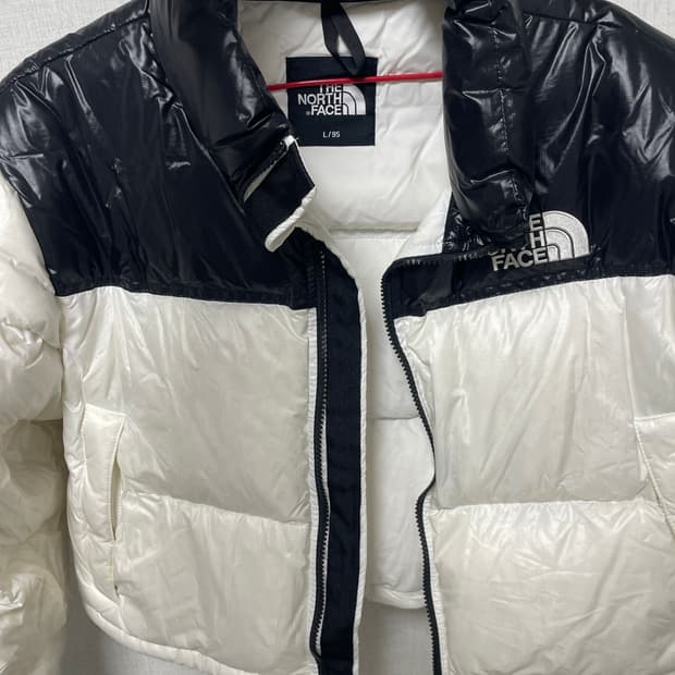 노스페이스 화이트 라벨 눕시 숏 자켓 화이트