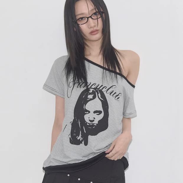 미스틱 원 숄더 티 블랙