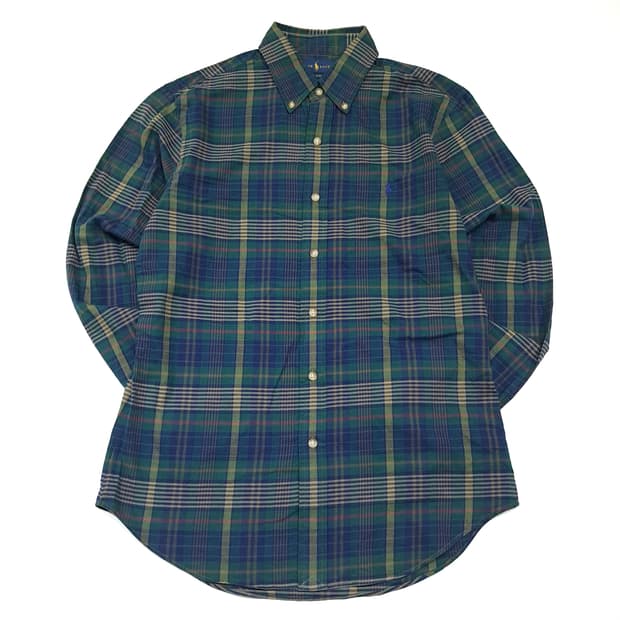 CK121 M 폴로 슬림핏 클래식 마드라스 체크 셔츠 남방